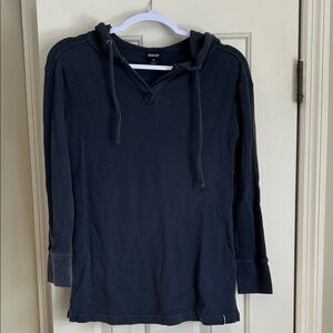 Patagonia Navy Blue Long Body Long Sleeve Hoodie